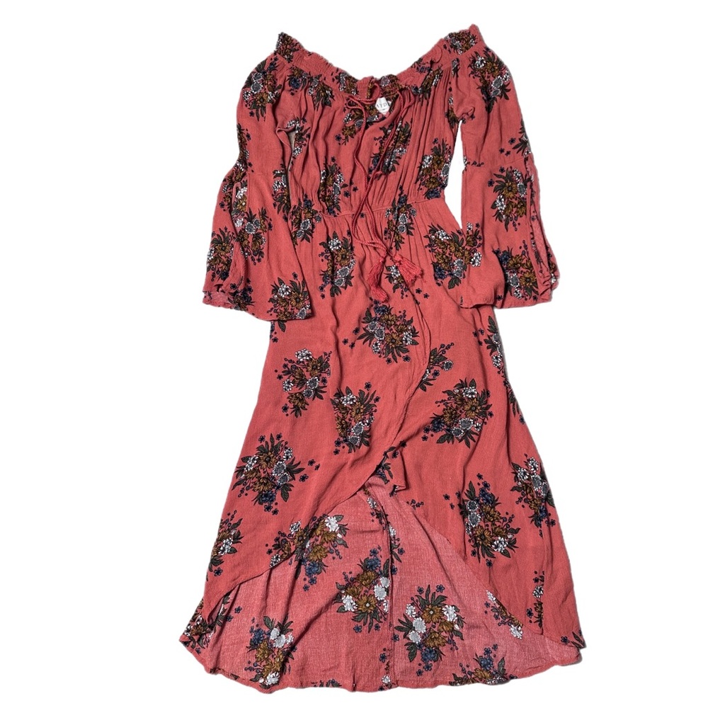 Hayden Floral Romper Dress Off The Shoulder Size L